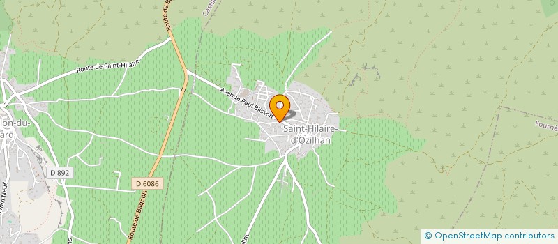 localisation de l'entreprise MADAME FLORENCE FOURNIER  SAINT-HILAIRE-D'OZILHAN