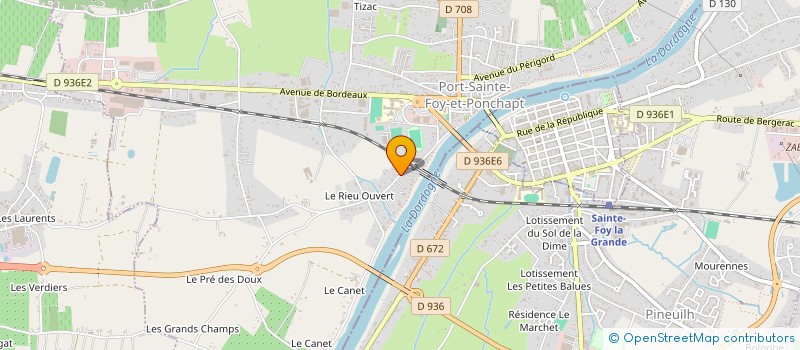 localisation de l'entreprise MADAME FLORENCE FRANCOIS  PORT-SAINTE-FOY-ET-PONCHAPT