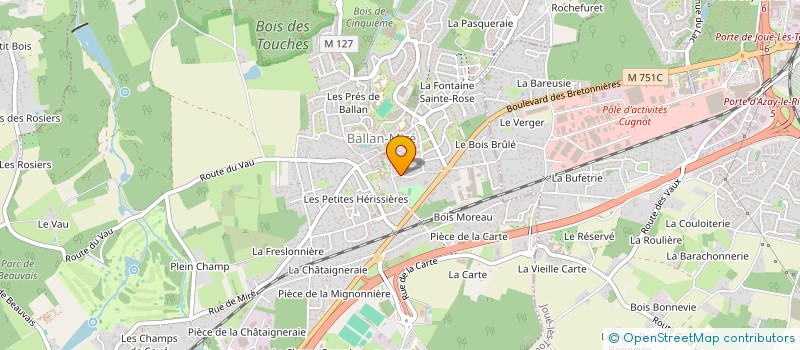 localisation de l'entreprise MADAME FLORENCE FREDERIC  BALLAN-MIRE