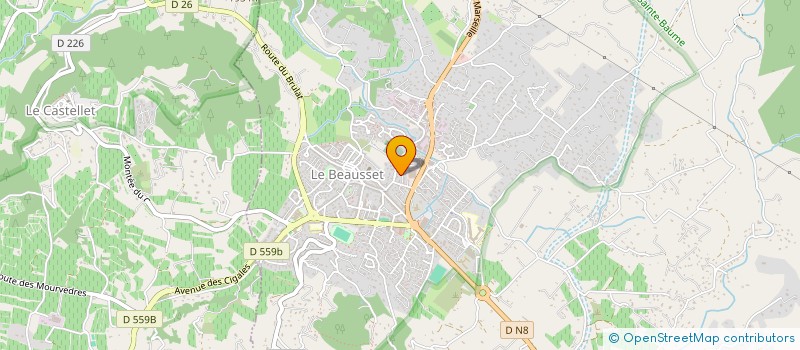 localisation de l'entreprise MADAME FLORENCE FREDOUEIL  LE BEAUSSET