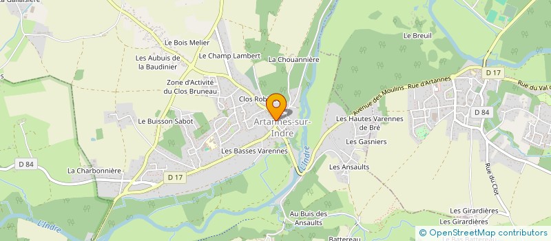 localisation de l'entreprise MADAME FLORENCE FREMONT  ARTANNES-SUR-INDRE
