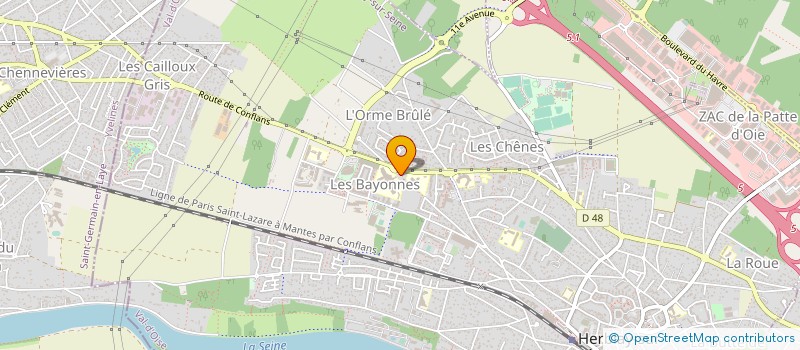 localisation de l'entreprise MADAME FLORENCE GABET  HERBLAY-SUR-SEINE