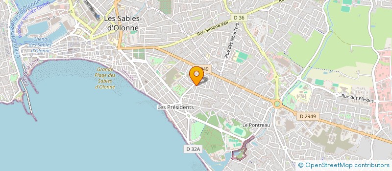 localisation de l'entreprise MADAME FLORENCE GABORIEAU  LES SABLES D'OLONNE