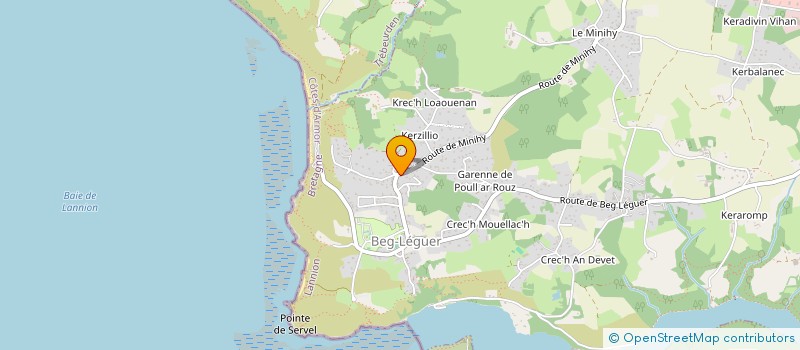 localisation de l'entreprise MADAME FLORENCE GAGNAT  LANNION