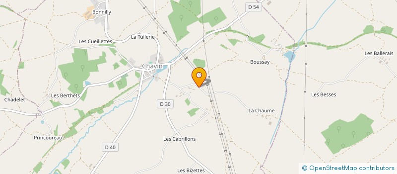 localisation de l'entreprise MADAME FLORENCE GAGNERAULT à CHAVIN