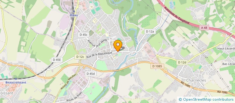 localisation de l'entreprise MADAME FLORENCE GAGNIEUX  RIVES