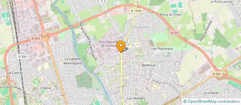 localisation de l'entreprise MADAME FLORENCE GALLAS  COULAINES