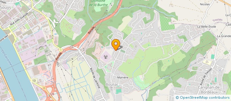 localisation de l'entreprise MADAME FLORENCE GANGNEUX  BOULIAC