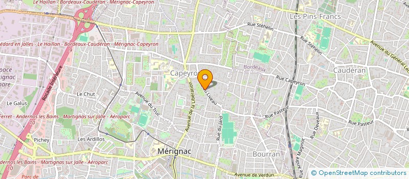 localisation de l'entreprise MADAME FLORENCE GARNUNG  MERIGNAC