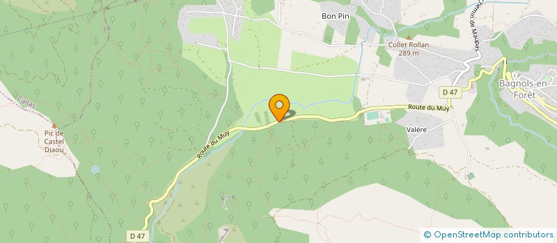 localisation de l'entreprise MADAME FLORENCE GAUTHIER  BAGNOLS-EN-FORET