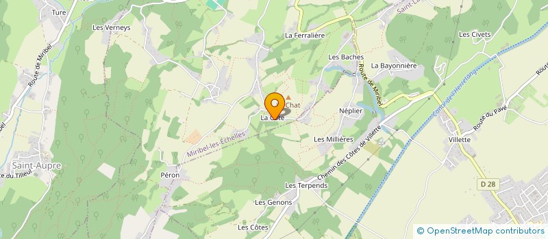 localisation de l'entreprise MADAME FLORENCE GERARD  MIRIBEL-LES-ECHELLES