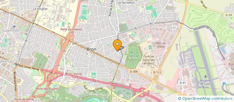 localisation de l'entreprise MADAME FLORENCE GERVESIE  BRON