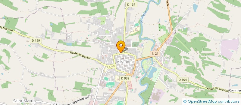 localisation de l'entreprise MADAME FLORENCE GIACOMELLI  MIRANDE