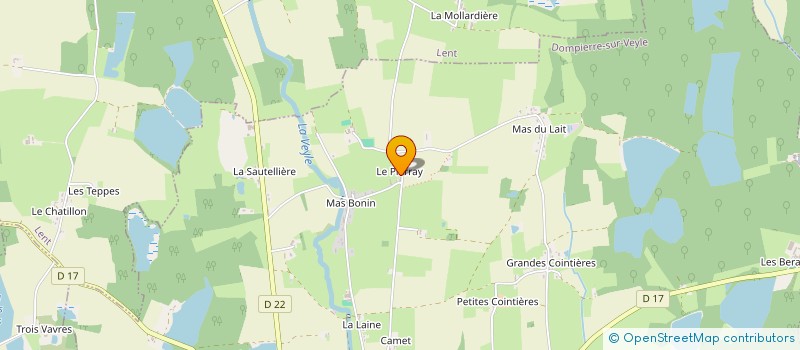 localisation de l'entreprise MADAME FLORENCE GIBERT à DOMPIERRE-SUR-VEYLE