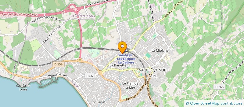 localisation de l'entreprise MADAME FLORENCE GILARDI à SAINT-CYR-SUR-MER