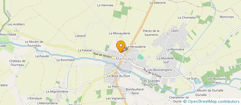 localisation de l'entreprise MADAME FLORENCE GILLIER à MARTIZAY
