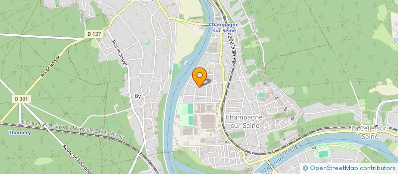 localisation de l'entreprise MADAME FLORENCE GIOVAGNOLI  CHAMPAGNE-SUR-SEINE