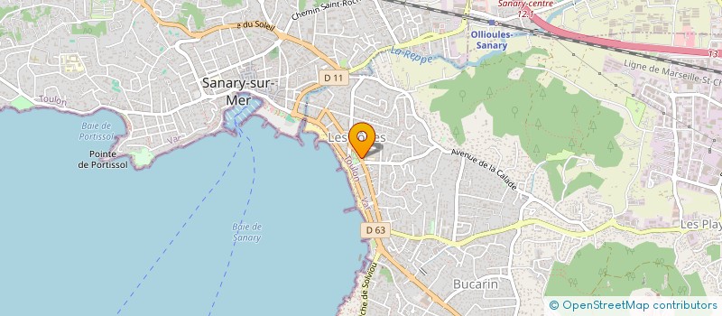 localisation de l'entreprise MADAME FLORENCE GIPCHTEIN à SIX-FOURS-LES-PLAGES