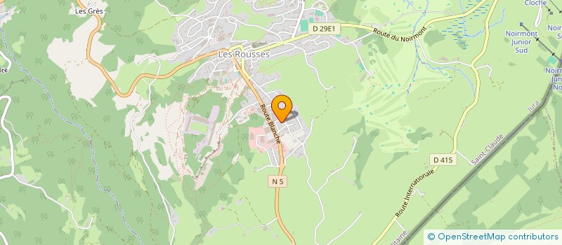 localisation de l'entreprise MADAME FLORENCE GIRAUD  LES ROUSSES