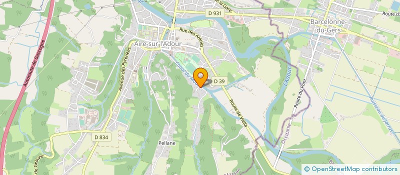 localisation de l'entreprise MADAME FLORENCE GIRAUDEL  AIRE-SUR-L'ADOUR