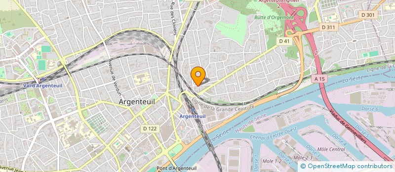 localisation de l'entreprise MADAME FLORENCE GONTRAND  ARGENTEUIL