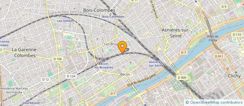 localisation de l'entreprise MADAME FLORENCE GOSSELIN à COURBEVOIE