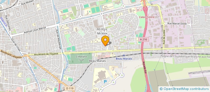 localisation de l'entreprise MADAME FLORENCE GOSSELIN  CALAIS