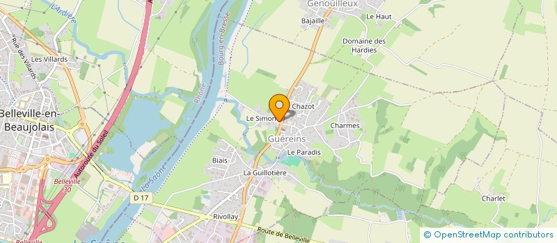 localisation de l'entreprise MADAME FLORENCE GOUGEON  GUEREINS