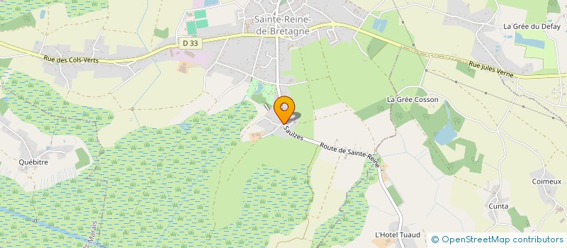 localisation de l'entreprise MADAME FLORENCE GOUIN à SAINTE-REINE-DE-BRETAGNE