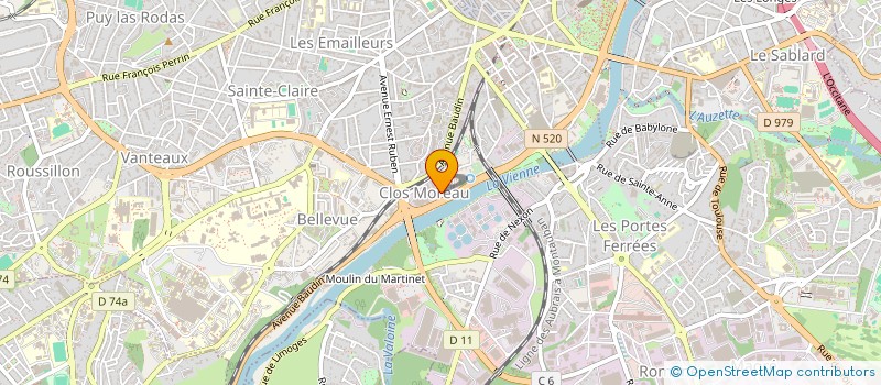 localisation de l'entreprise MADAME FLORENCE GOUT à LIMOGES