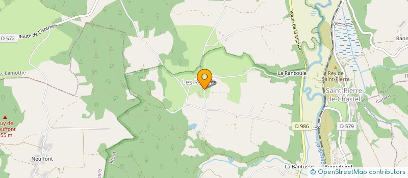 localisation de l'entreprise MADAME FLORENCE GOY  SAINT-PIERRE-LE-CHASTEL