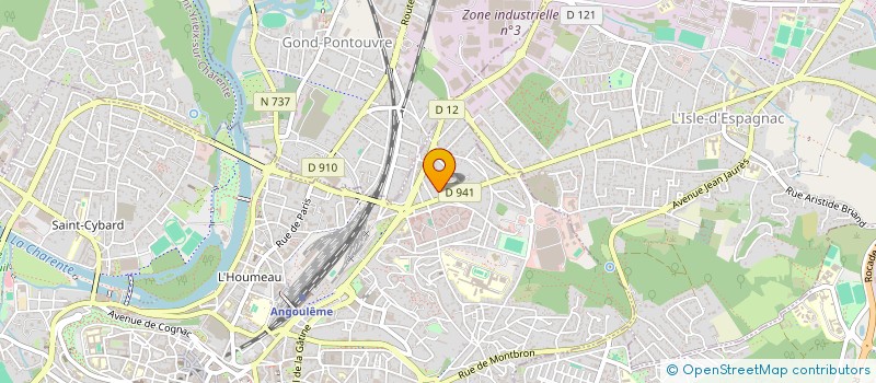 localisation de l'entreprise MADAME FLORENCE GRAFF à ANGOULEME