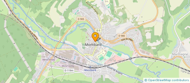 localisation de l'entreprise MADAME FLORENCE GRAS  MONTBARD