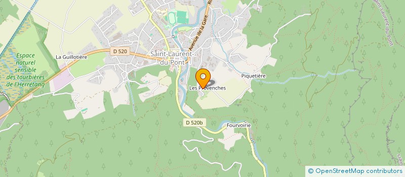 localisation de l'entreprise MADAME FLORENCE GRELOU  SAINT-LAURENT-DU-PONT