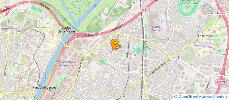 localisation de l'entreprise MADAME FLORENCE GROLLEAU  ANGERS