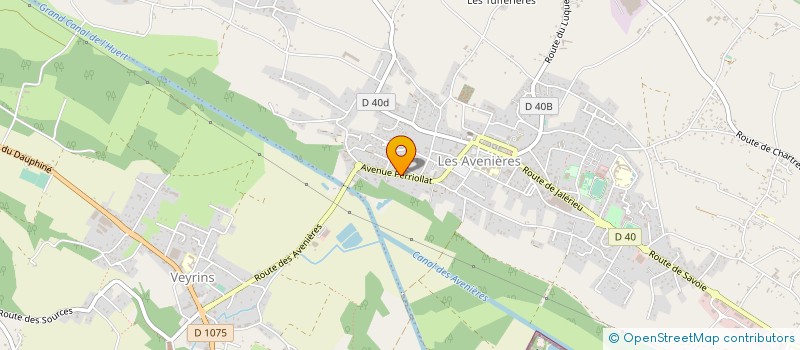 localisation de l'entreprise MADAME FLORENCE GUERIN  LES AVENIERES VEYRINS-THUELLIN