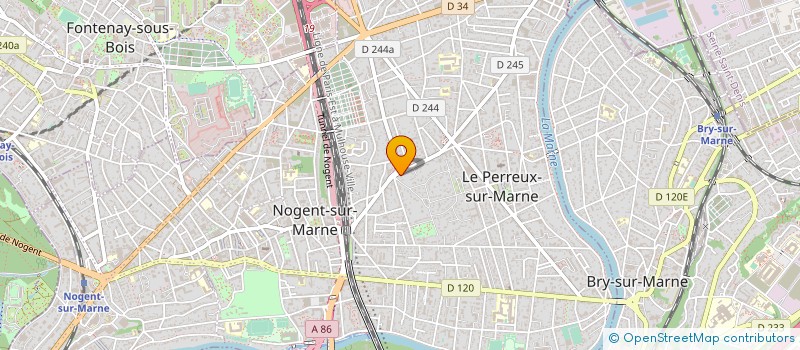 localisation de l'entreprise MADAME FLORENCE GUERIN  LE PERREUX-SUR-MARNE