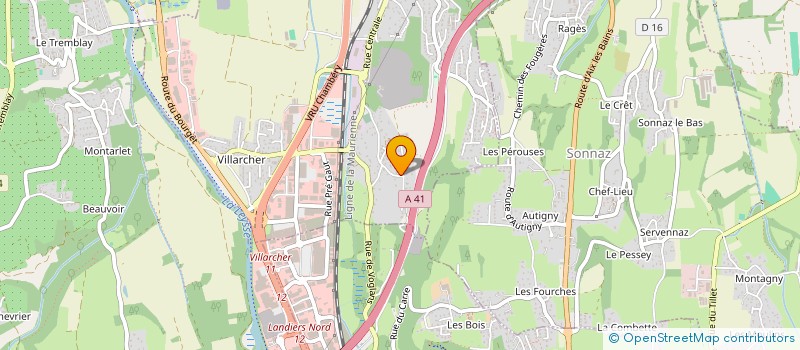 localisation de l'entreprise MADAME FLORENCE GUERLAND  VOGLANS