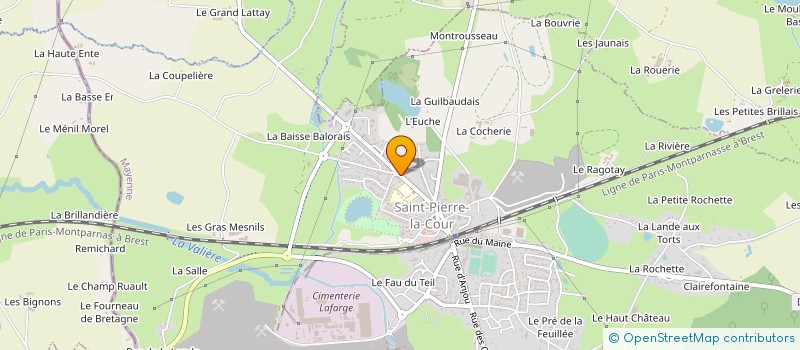 localisation de l'entreprise MADAME FLORENCE GUERRIER  SAINT-PIERRE-LA-COUR