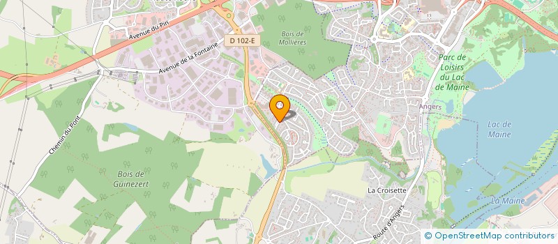 localisation de l'entreprise MADAME FLORENCE GUILLOT à ANGERS