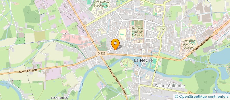 localisation de l'entreprise MADAME FLORENCE GUION à LA FLECHE