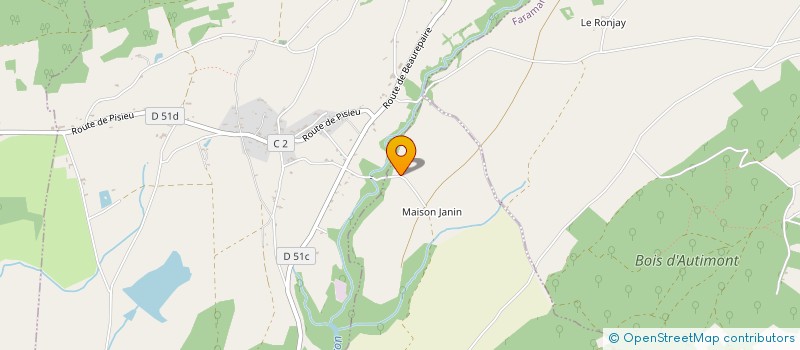 localisation de l'entreprise MADAME FLORENCE GUITARD  POMMIER-DE-BEAUREPAIRE