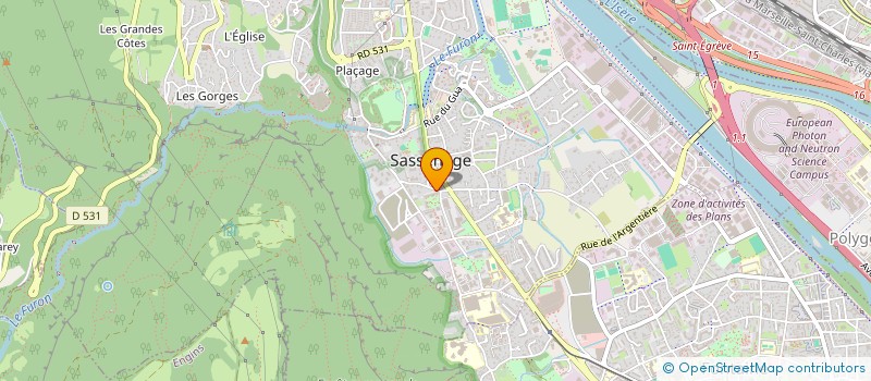 localisation de l'entreprise MADAME FLORENCE GUSMINI  SASSENAGE