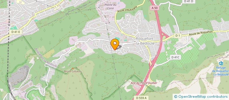 localisation de l'entreprise MADAME FLORENCE HACQUARD  ROQUEFORT-LA-BEDOULE