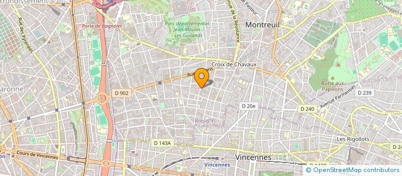 localisation de l'entreprise MADAME FLORENCE HAMEL à MONTREUIL