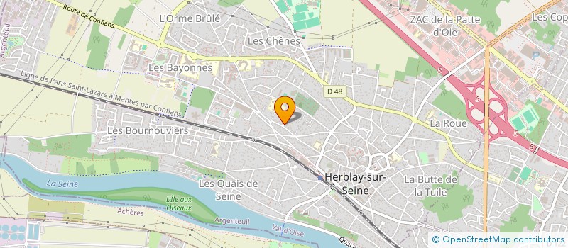 localisation de l'entreprise MADAME FLORENCE HAMON à HERBLAY-SUR-SEINE