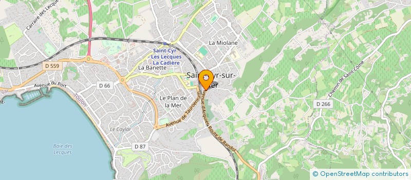 localisation de l'entreprise MADAME FLORENCE HEGESIPPE à SAINT-CYR-SUR-MER