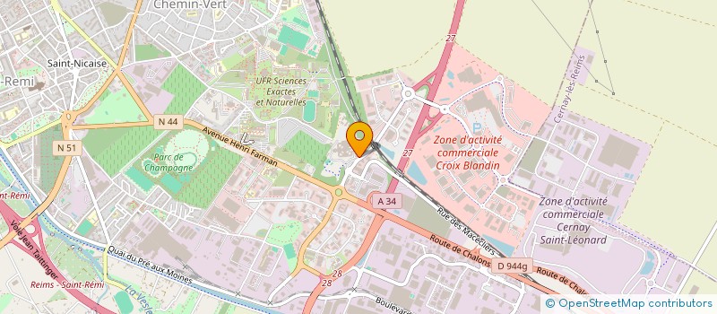 localisation de l'entreprise MADAME FLORENCE HENDRICKX  REIMS