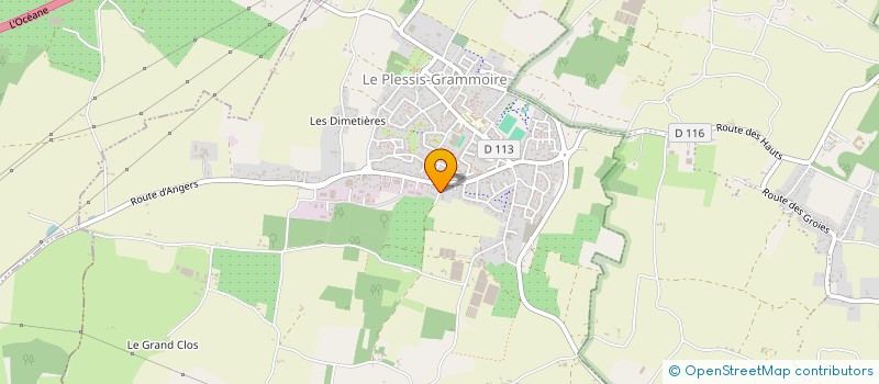 localisation de l'entreprise MADAME FLORENCE HERAUD  LE PLESSIS-GRAMMOIRE