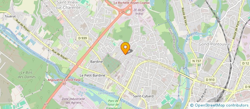 localisation de l'entreprise MADAME FLORENCE HOT  SAINT-YRIEIX-SUR-CHARENTE